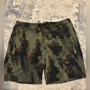 Roark Green Camouflage Shorts